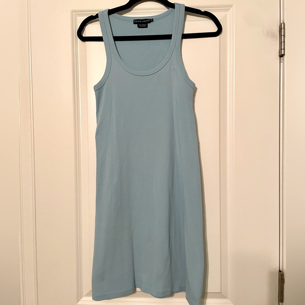 Blue Ralph Lauren Medium cotton tank dress
